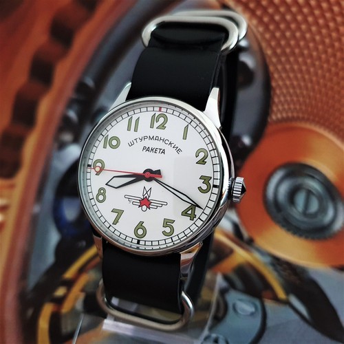 Watch RAKETA Sturmanskie Men's Dress Watch PILOT Mechanism 2609.HA Style USSR - Picture 3 of 12