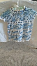 Vintage Baby Girl Hand Crocheted Vintage Dress 1982