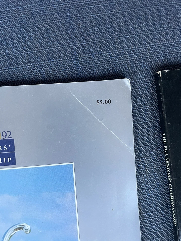 Golf Lot of 2 PGA Seniors Championship Programs 1990 & 1992 Jack Nicklaus  - Image 4 of 4