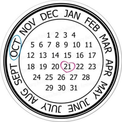 Kalender Tortenaufleger Party Deko personalisiert Burn Away Cake Flamme essbar