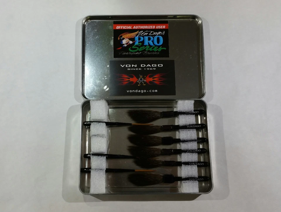 *METAL Leak Proof BRUSH BOX* for Keeping / Holding ""Your"" Pinstriping Brushes! Foto 4 de 4