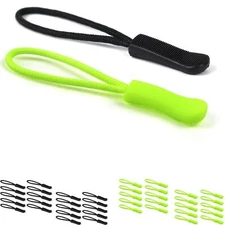 40PCS Zipper Pull - Bright Zipper Puller Helper Fluorescent Zipper Pull  Nylo...