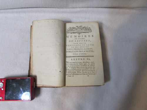 Memoires en Forme de Lettres Pour Servir by D'orleans de la Motte 1785 (A-2) - Bild 2 von 6