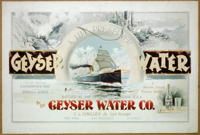 #ad Geyser Water1893ship surrounded by Life Preserversaving drowning manphoto $12.99