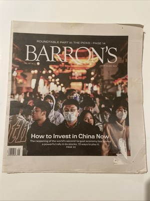 Barron s Newspaper January 30 2023 How To Invest In China Now.