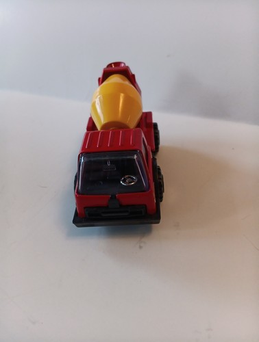 Vintage Diecast Tonka Truck Rosso Giallo Cemento Miscelatore Consegna #A3 Giappone Sciolto - Foto 2 di 5