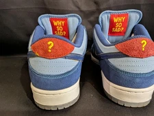 Nike SB Dunk Low Pro "Why So Sad?" Blue Red Size 9 VNDS w/ Box DX5549-400
