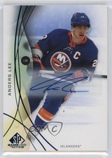 2024-25 Upper Deck SP Game Used Blue Auto Anders Lee #101 Auto 6o3