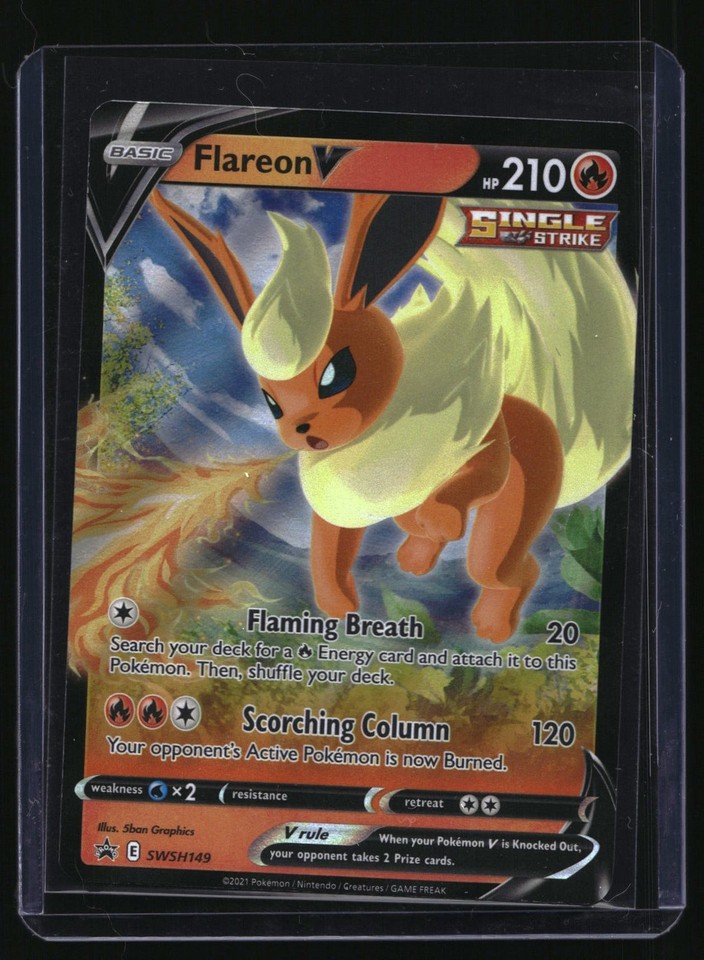 2021 Flareon V SWSH149 Black Star Promo Holo Pokemon Flareon V SWSH149 Black Star Promo Holo Pokemon 2021