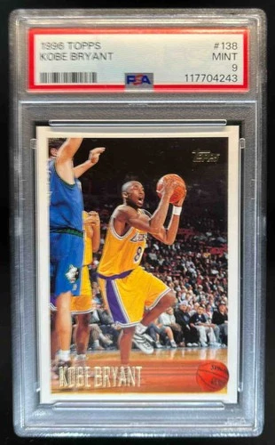 1996-97 Topps Kobe Bryant Rookie RC #138 Lakers PSA 9