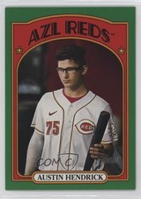 2021 Topps Heritage Minor League Edition Green Border /75 Austin Hendrick #8 5t8