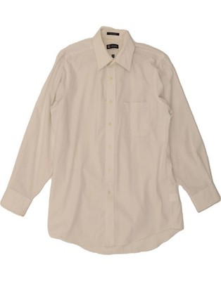CHAPS Herren Hemd Größe 15 1/2 Medium weiß Baumwolle DF04