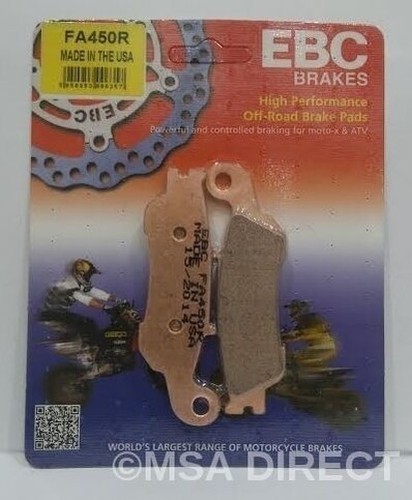 EBC Fritté Avant Disque Frein Coussinets Pour Yamaha YZ250F (2007 À 2020) (4T) - Photo 2/5