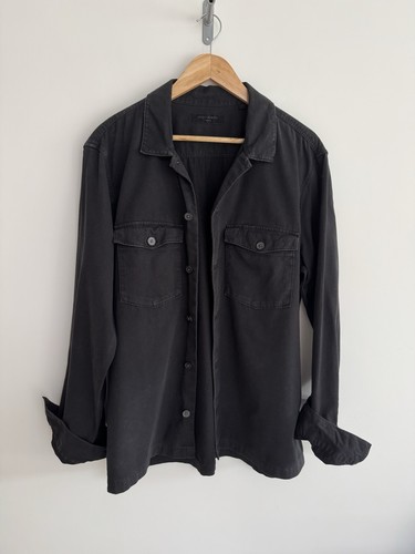 Sobrecamisa Allsaints “Spotter” Cazadora Manga Larga Camisa Chaqueta Negra XL - Imagen 2 de 12