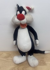 Vintage 1996 Looney Tunes Sylvester The Cat Ace 16" Stuffed Animal 53