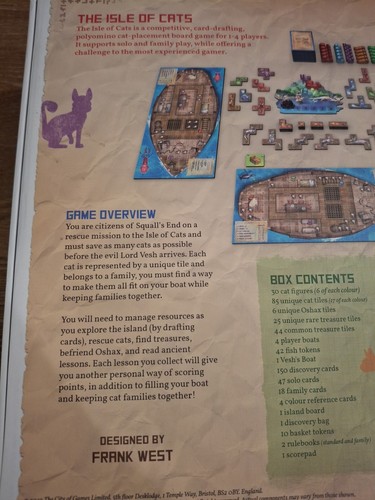 Die Insel der Katzen Familien Brettspiel alle Figuren enthalten vollständig im Karton - Bild 4 von 8