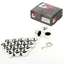 20x Radschrauben Abdeckkappen Radschraubenkappen chromfarben 17 mm für KIA PKW