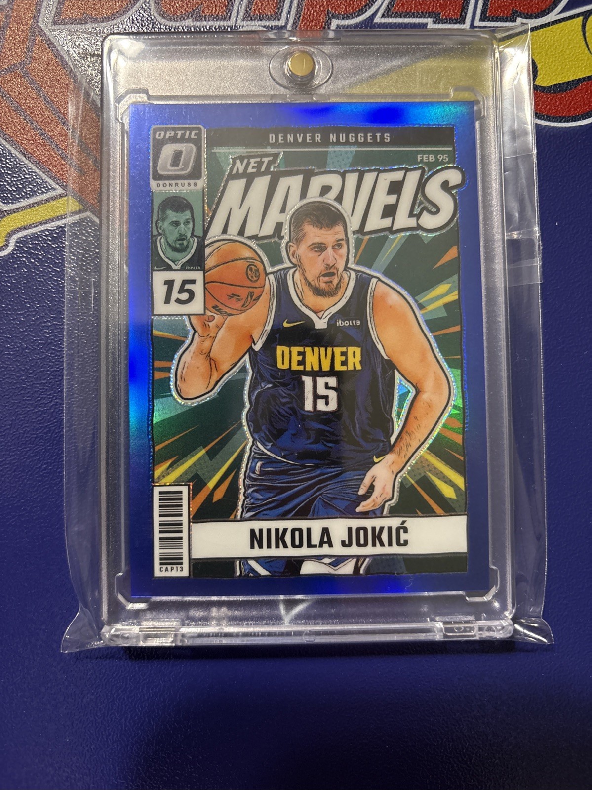 2024 Optic Nikola Jokic Net Marvels #21 Blue /49