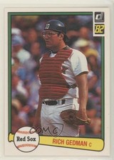 1982 Donruss Blank Back Rich Gedman #512 hg6