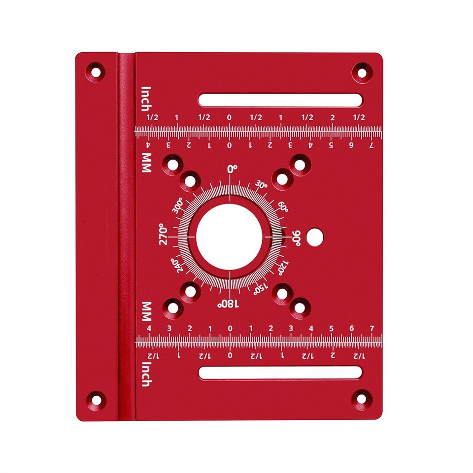 C8-Compatible Aluminum Alloy Router Plate 150x180mm for Precise Wood ...