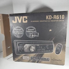 Jvc Kd R610  CD Reciever iPod iPhone Audio Bluetooth New Open Box No Remote