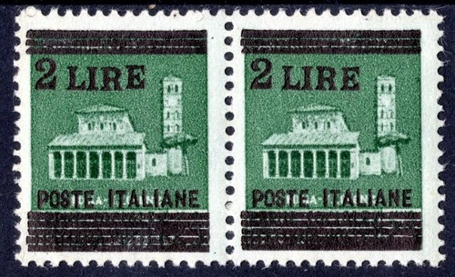 LIEUTENANCY MONUMENTS OVERPRINTED PAIR OF L.2 ON C.25