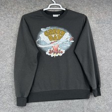Green Day Sweatshirt Womens Medium Black Dookie Album Crewneck Punk Rock 90s