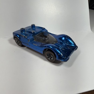 1969 CHAPARRAL 2G Redline Hot Wheels Blue Diecast Original Survivor Racecar