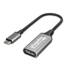 Plugable USB C to HDMI Adapter, 2.0, USB4 / Thunderbolt Adapter Black