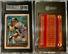 2023 Topps Archives '89 Byback Auto /16 WILL CLARK #660 SGC 10/8 HO57