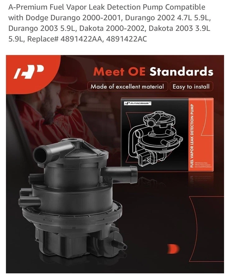 Bomba de detecção de vazamento Dorman Evap para 2000-2003 Dodge Durango 4.7L 5.2L 5.9L zo - Imagem 4 de 4