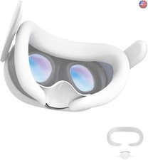 VR Silicone Face Pad Cover and Anti-Leakage Nose Pad for Meta Quest 3 Original