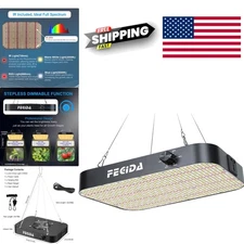 Energy Saving LED Grow Light with Daisy Chain Dimmable Full Spectrum for Indoor