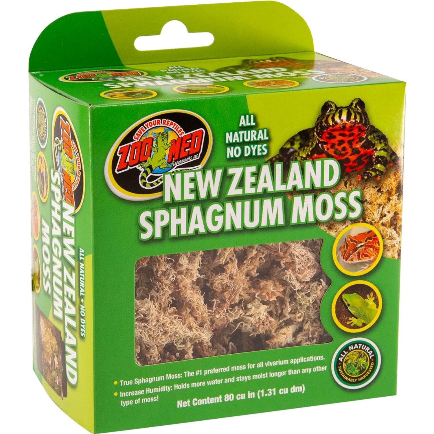 New Zealand Sphagnum Moss - Natürliches Terrariensubstrat für Landschildkröte...