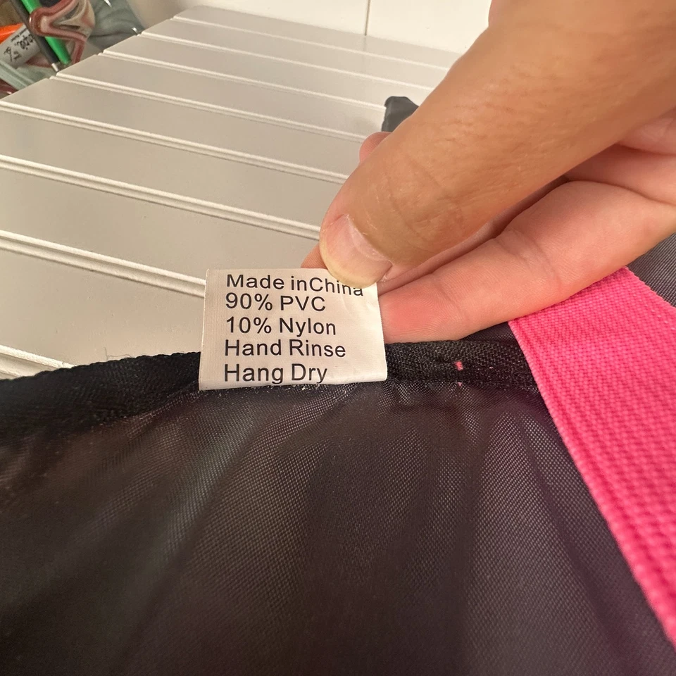 Traje de baño grande rosa negro perro sirena chaleco salvavidas chaqueta ajustable y protector Foto 4 de 4