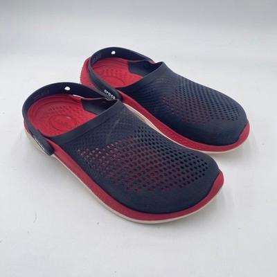Crocs LiteRide 360 Clog Navy Red Men 8 Women 10 Lightweight Comfort Slip On Shoe