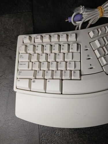 Microsoft KU-0045 X06-19331 Natural Keyboard Elite Ergonomic White Works Great - Picture 2 of 11