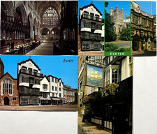 Postkarten Lot 4 x EXETER England Großbritan...
