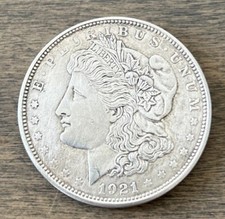USA! 1921-D Morgan Silver Dollar  in Decent Grade! 90% Silver Coin!