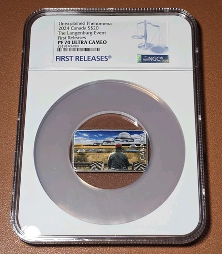 2024 Canada $20 Silver Unexplained Alien UFO Langenburg Event Coin NGC PF70 FR