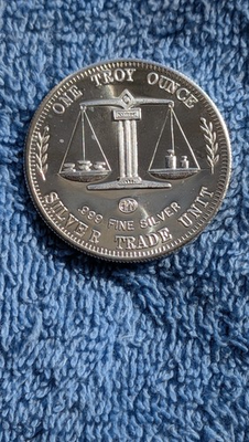 #ad #ad 1 Troy Oz Silver Trade Unit Scales Eagle .999 Round $96.50