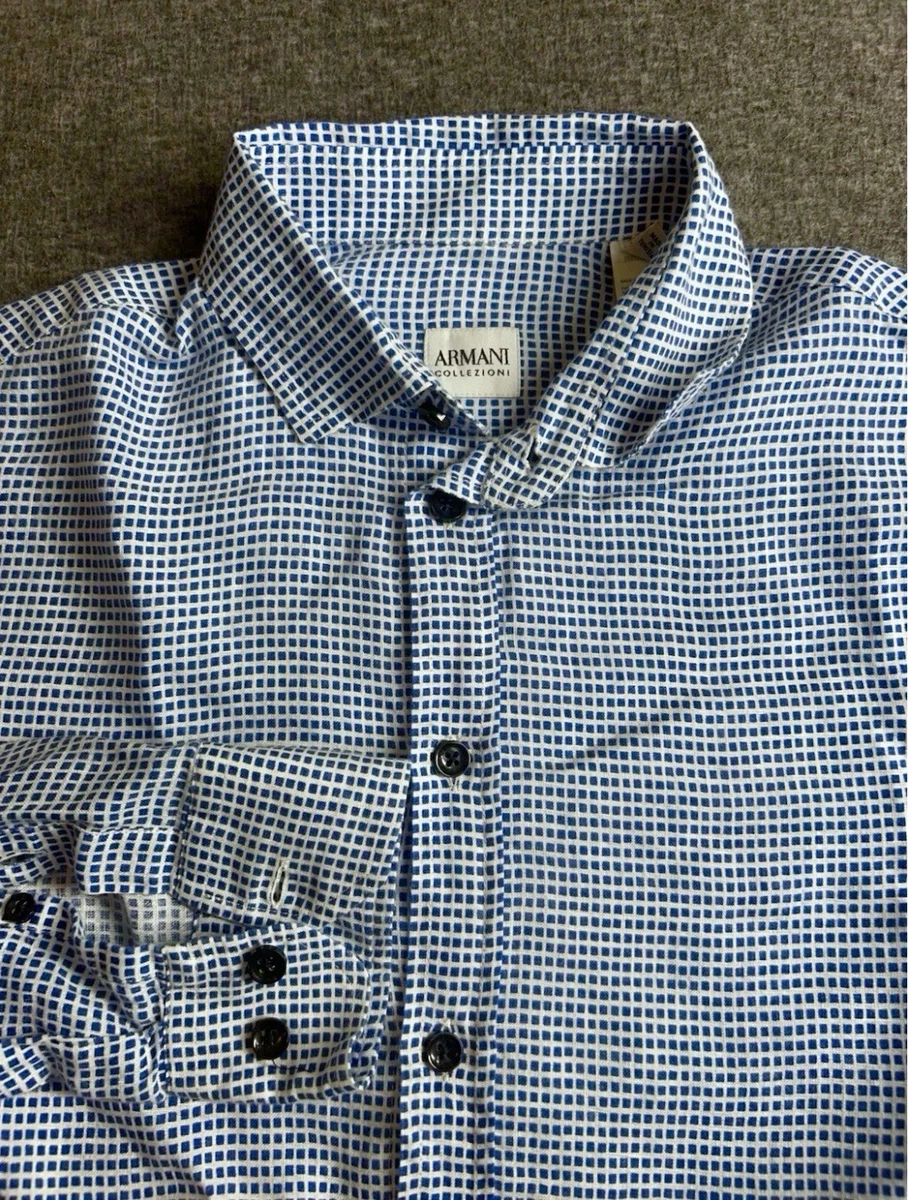 B*X様 ARMANI COLLEZIONI リネン100%シャツ Armani Collezioni Linen Casual Button-Down Shirts for Men for sale