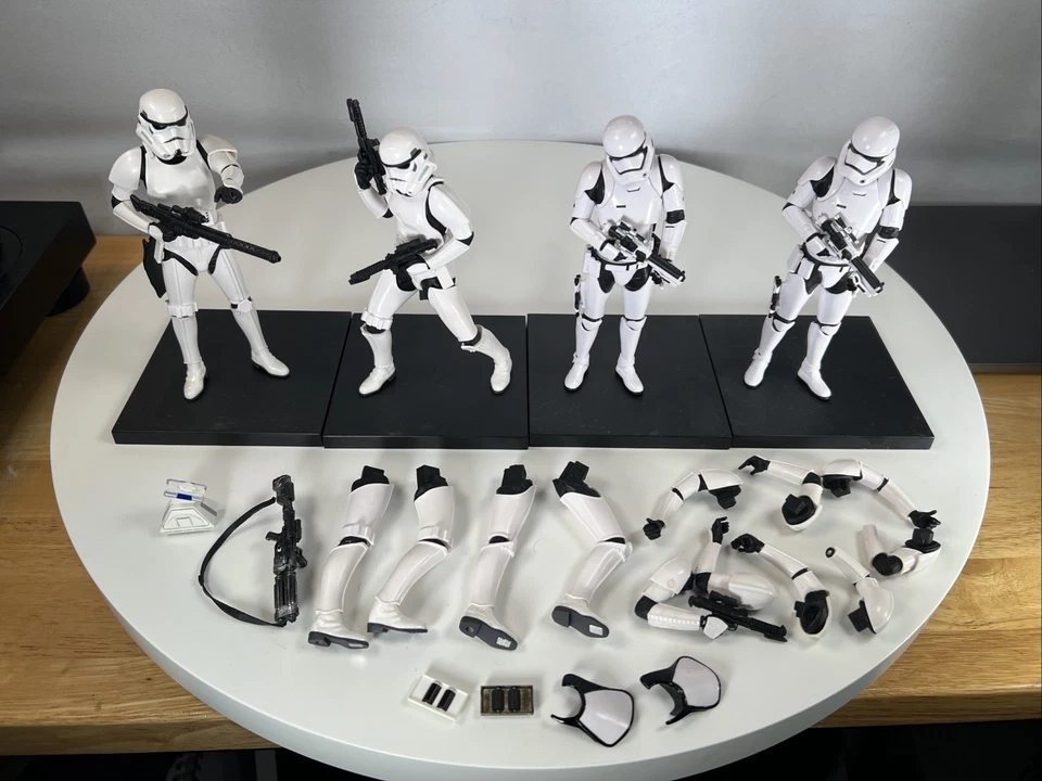 Star Wars Kotobukiya ARTFX Lot of 4 Stormtrooper Figures + Extra Parts Loose - Image 2 of 4