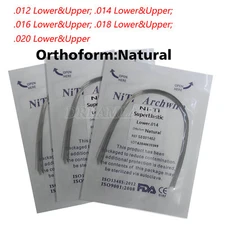 Dental Orthodontic Super Elastic Round NITI Arch Wire Natural Form Upper/Lower