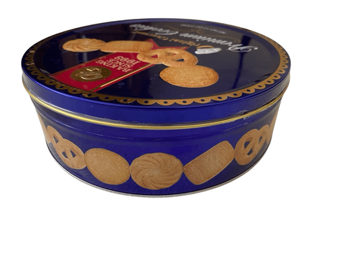 Contenedor de almacenamiento de lata coleccionable vacío galletas premium gourmet original - Imagen 5 de 11