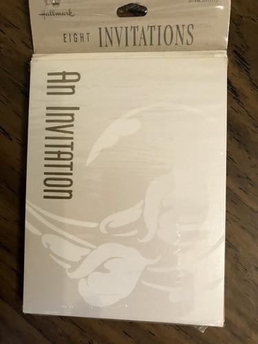 Vintage Hallmark Invitations, PACK OF 8 NEW Old Stock  Calla Lily Design - Picture 1 of 2