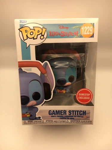 Funko Pop Disney Lilo & Stitch: Gamer Stitch #1229 GameStop EXCLUSIVE