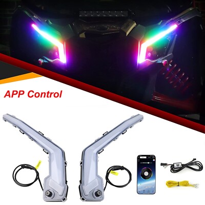 RGB LED Front Turn Signal Light For 2017-2023 Can Am Maverick X3 /XDS /XRS Turbo