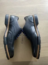 NWB Men’s Cole Haan Great Jones Wingtip Lace Up Black Shoes.  C11233. Size 8M