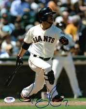 GREGOR BLANCO SIGNED AUTOGRAPHED 8x10 PHOTO SAN FRANCISCO GIANTS PSA/DNA